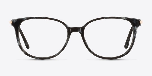 Jasmine Gray Floral AcetateEyeglass Frames from EyeBuyDirect, Front View