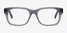 Lynch Matte Gray AcetateEyeglass Frames from EyeBuyDirect, Front View