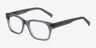 Lynch Matte Gray AcetateEyeglass Frames from EyeBuyDirect, Angle View