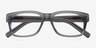 Lynch Matte Gray AcetateEyeglass Frames from EyeBuyDirect, Closed View
