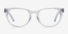 Confidence Clear AcetateEyeglass Frames from EyeBuyDirect, Front View