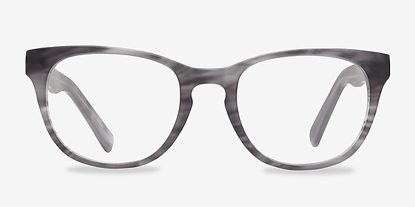 Confidence Gray Striped Acétate Montures de lunettes de vue
