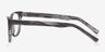 Confidence Gray Striped AcetateEyeglass Frames from EyeBuyDirect, Side View