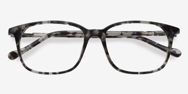 The Bay Gray Floral AcétateMontures de lunettes de vue d'EyeBuyDirect, Vue Rapprochée