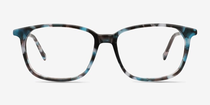 The Bay Blue Floral Acétate Montures de lunettes de vue d'EyeBuyDirect