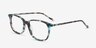 The Bay Blue Floral AcetateEyeglass Frames from EyeBuyDirect, Angle View