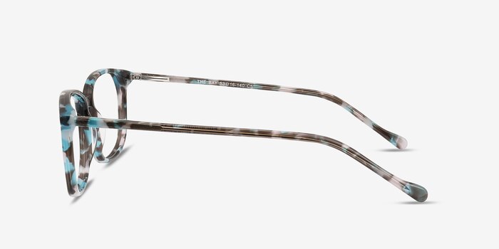 The Bay Blue Floral Acétate Montures de lunettes de vue d'EyeBuyDirect