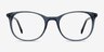 Peppermint Bleu AcétateMontures de lunettes de vue d'EyeBuyDirect, Vue de Face