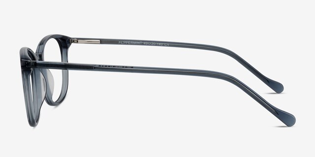 Peppermint Bleu AcétateMontures de lunettes de vue d'EyeBuyDirect, Vue de Côté