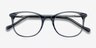 Peppermint Bleu AcétateMontures de lunettes de vue d'EyeBuyDirect, Vue Rapprochée