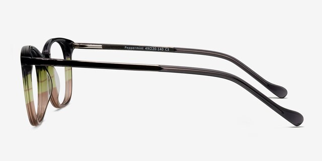 Peppermint Gray Green AcetateEyeglass Frames from EyeBuyDirect, Side View
