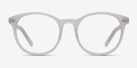 Primrose Blanche Acétate Montures de lunettes de vue d'EyeBuyDirect, Vue de Face