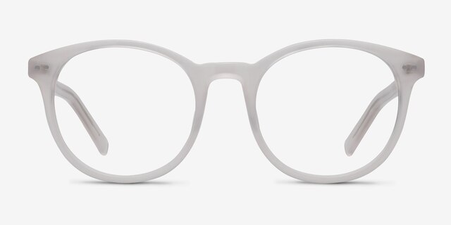Primrose Blanche AcétateMontures de lunettes de vue d'EyeBuyDirect, Vue de Face