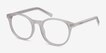 Primrose White AcetateEyeglass Frames from EyeBuyDirect, Angle View