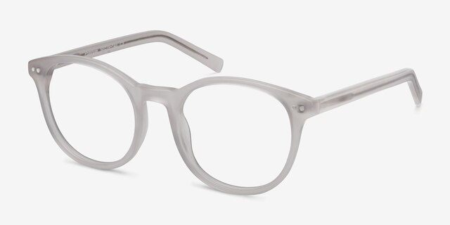 Primrose Blanche AcétateMontures de lunettes de vue d'EyeBuyDirect, Vue d'Angle