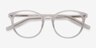 Primrose Blanche AcétateMontures de lunettes de vue d'EyeBuyDirect, Vue Rapprochée