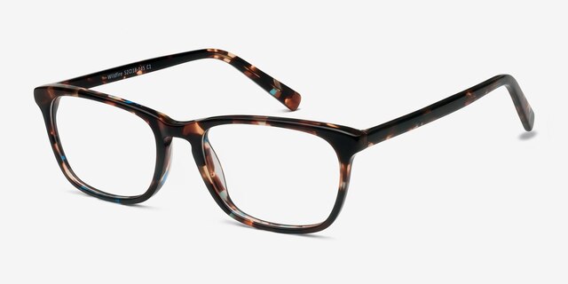Wildfire Blue Tortoise AcetateEyeglass Frames from EyeBuyDirect, Angle View