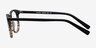 Demain Gray Brown AcetateEyeglass Frames from EyeBuyDirect, Side View