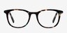Demain Blue Floral AcetateEyeglass Frames from EyeBuyDirect, Front View