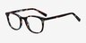 Demain Blue Floral AcetateEyeglass Frames from EyeBuyDirect, Angle View