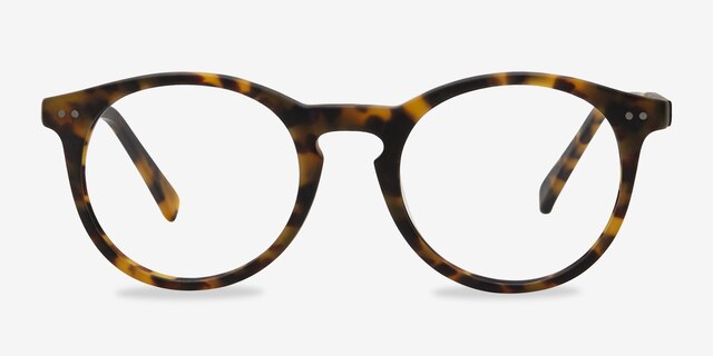 Neptune Matte Tortoise AcetateEyeglass Frames from EyeBuyDirect, Front View