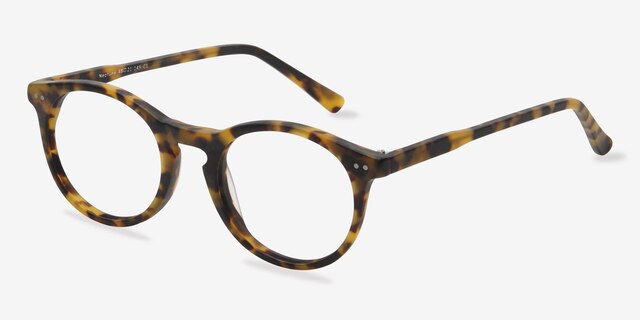 Neptune Matte Tortoise AcetateEyeglass Frames from EyeBuyDirect, Angle View