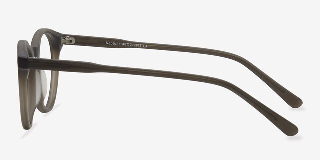 Neptune Matte Green AcetateEyeglass Frames from EyeBuyDirect, Side View