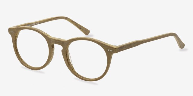 Neptune Yellow AcetateEyeglass Frames from EyeBuyDirect, Angle View