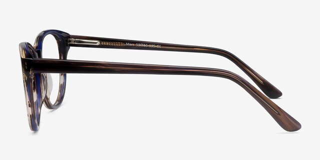 Mars Purple AcetateEyeglass Frames from EyeBuyDirect, Side View