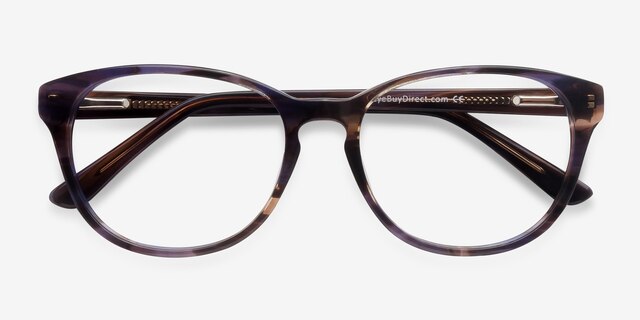 Mars Purple AcetateEyeglass Frames from EyeBuyDirect, Closed View