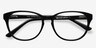 Mars Black AcetateEyeglass Frames from EyeBuyDirect, Closed View