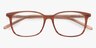Seapoint Brown Striped AcetateEyeglass Frames from EyeBuyDirect, Closed View