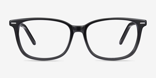 Seapoint Black AcetateEyeglass Frames from EyeBuyDirect, Front View