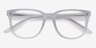 Sail White Clear AcétateMontures de lunettes de vue d'EyeBuyDirect, Vue Rapprochée