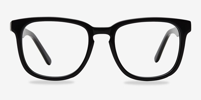Sail Black AcetateEyeglass Frames from EyeBuyDirect, Front View