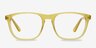 Damien Jaune AcétateMontures de lunettes de vue d'EyeBuyDirect, Vue de Face