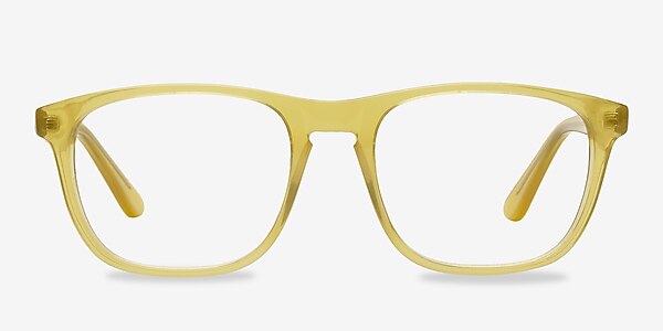 Damien Yellow Acetate Eyeglass Frames