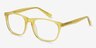 Damien Jaune AcétateMontures de lunettes de vue d'EyeBuyDirect, Vue d'Angle