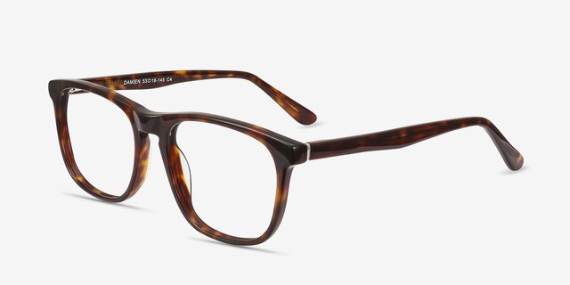 Damien Écailles AcétateMontures de lunettes de vue d'EyeBuyDirect, Vue d'Angle