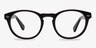 The Loop Gris foncé AcétateMontures de lunettes de vue d'EyeBuyDirect, Vue de Face