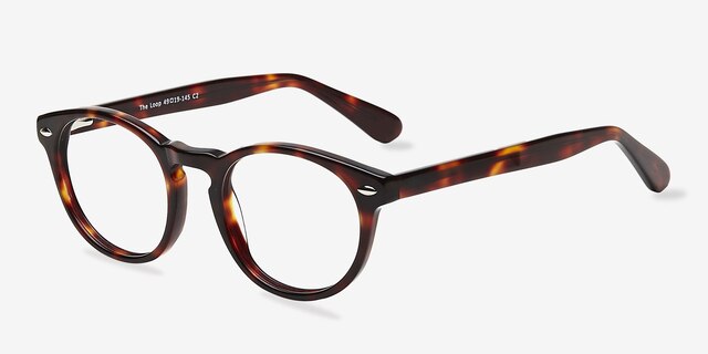 The Loop Tortoise AcetateEyeglass Frames from EyeBuyDirect, Angle View