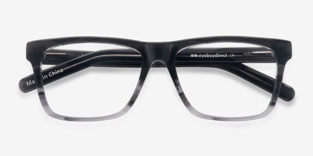 Pioneer Gray AcetateEyeglass Frames from EyeBuyDirect, Closed View