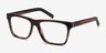 Pioneer Brun AcétateMontures de lunettes de vue d'EyeBuyDirect, Vue d'Angle