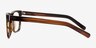 Pioneer Brun AcétateMontures de lunettes de vue d'EyeBuyDirect, Vue de Côté