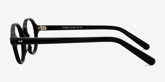 Homer Black Acetate Eyeglass Frames from EyeBuyDirect