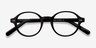 Homer Black AcetateEyeglass Frames from EyeBuyDirect, Closed View