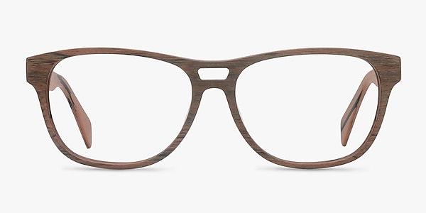 Leon Matte Brown Eyeglass Frames