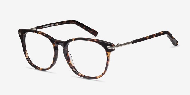 Decadence Écailles Acetate-metalMontures de lunettes de vue d'EyeBuyDirect, Vue d'Angle