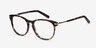 Decadence Écailles Acetate-metalMontures de lunettes de vue d'EyeBuyDirect, Vue d'Angle