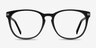 Decadence Black Acetate-metalEyeglass Frames from EyeBuyDirect, Front View